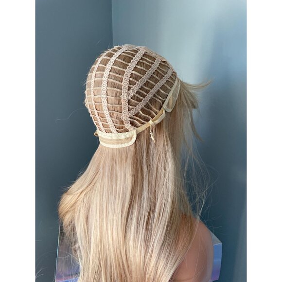 Long Blonde Wig Synthetic Wig 26 inch Wig with Bangs - Grace - Picture 8 of 8
